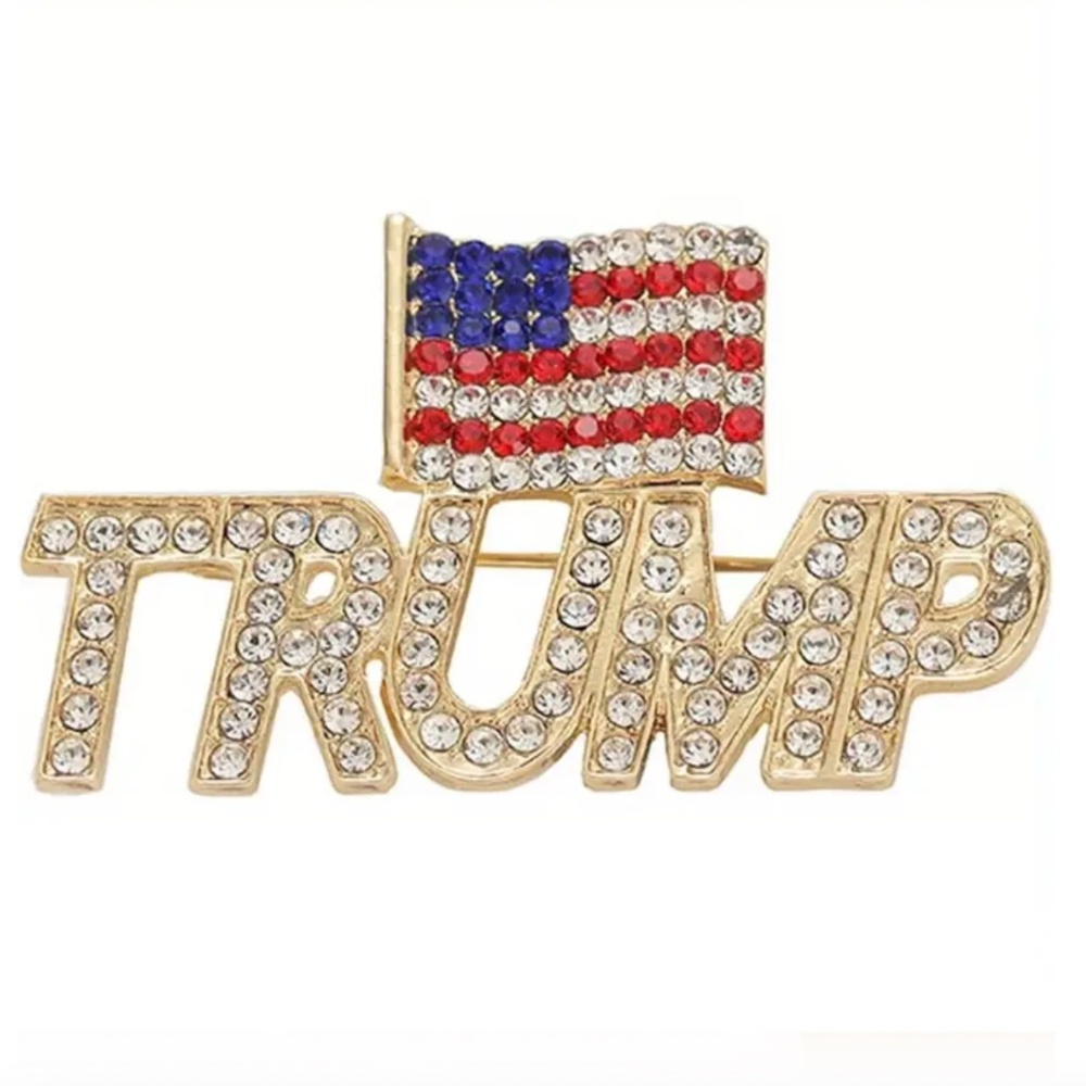 Brooch With The USA Flag